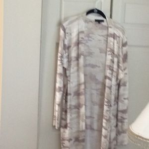 Sanctuary muted beige long sleeve duster